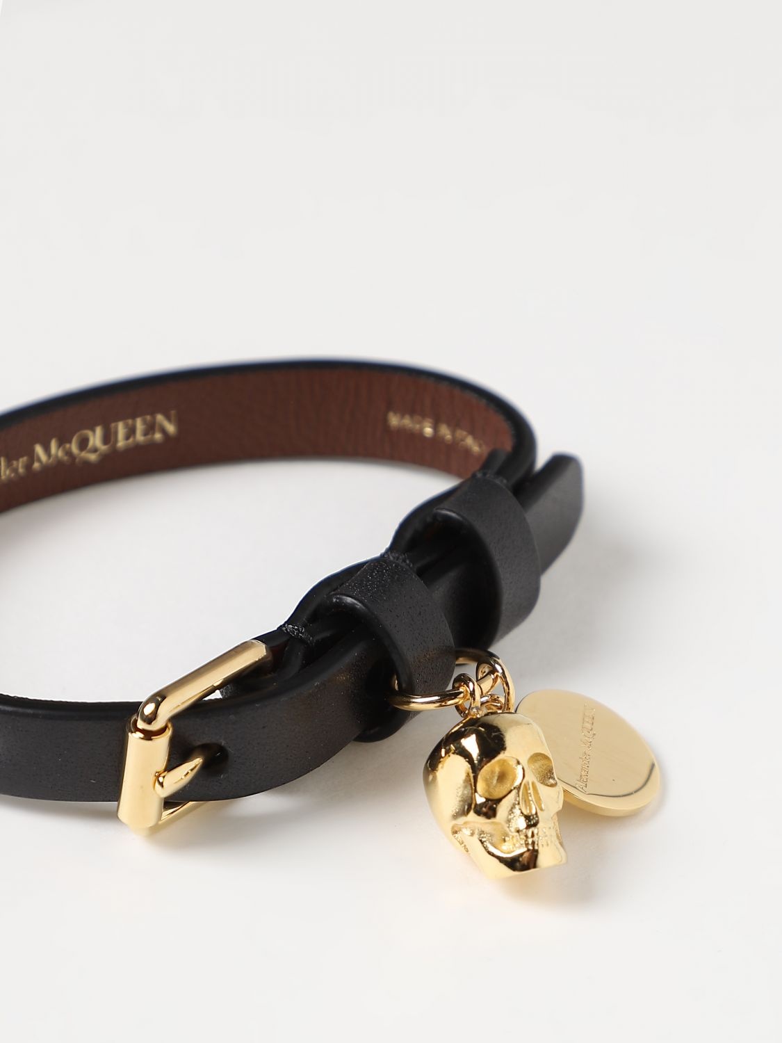 Alexander McQueen bracelet in smooth leather - 2