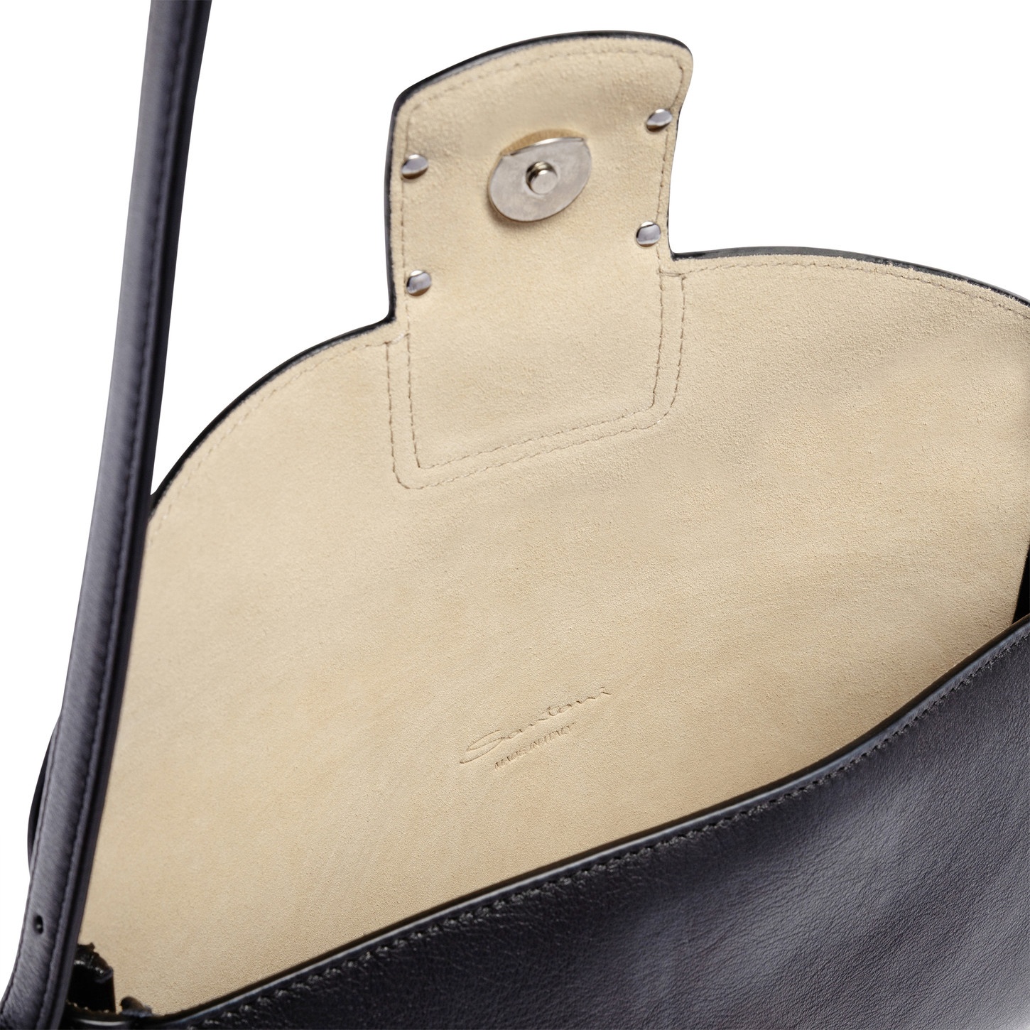 Black leather shoulder bag - 3