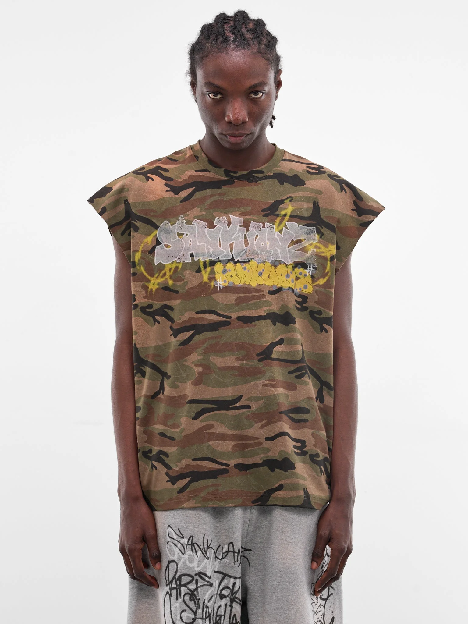 Camo Graffiti Tank Top - 1