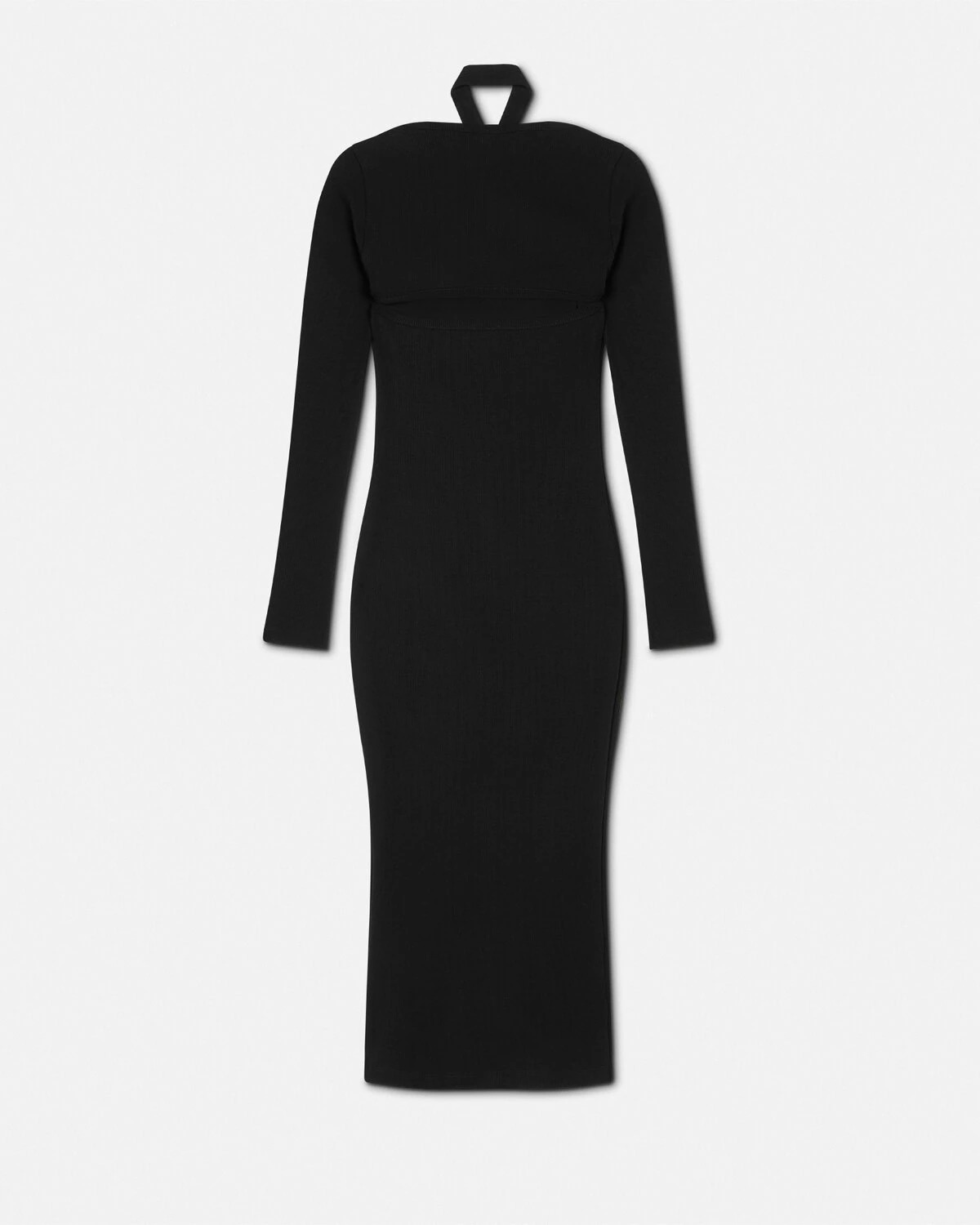 Baroque Buckle Cutout Midi Dress - 3
