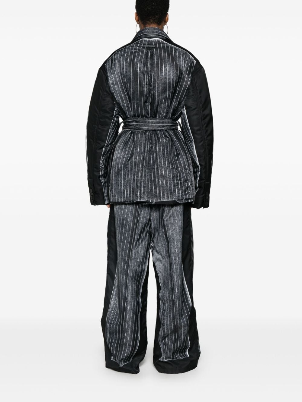 trompe-l'oeil padded jacket - 4