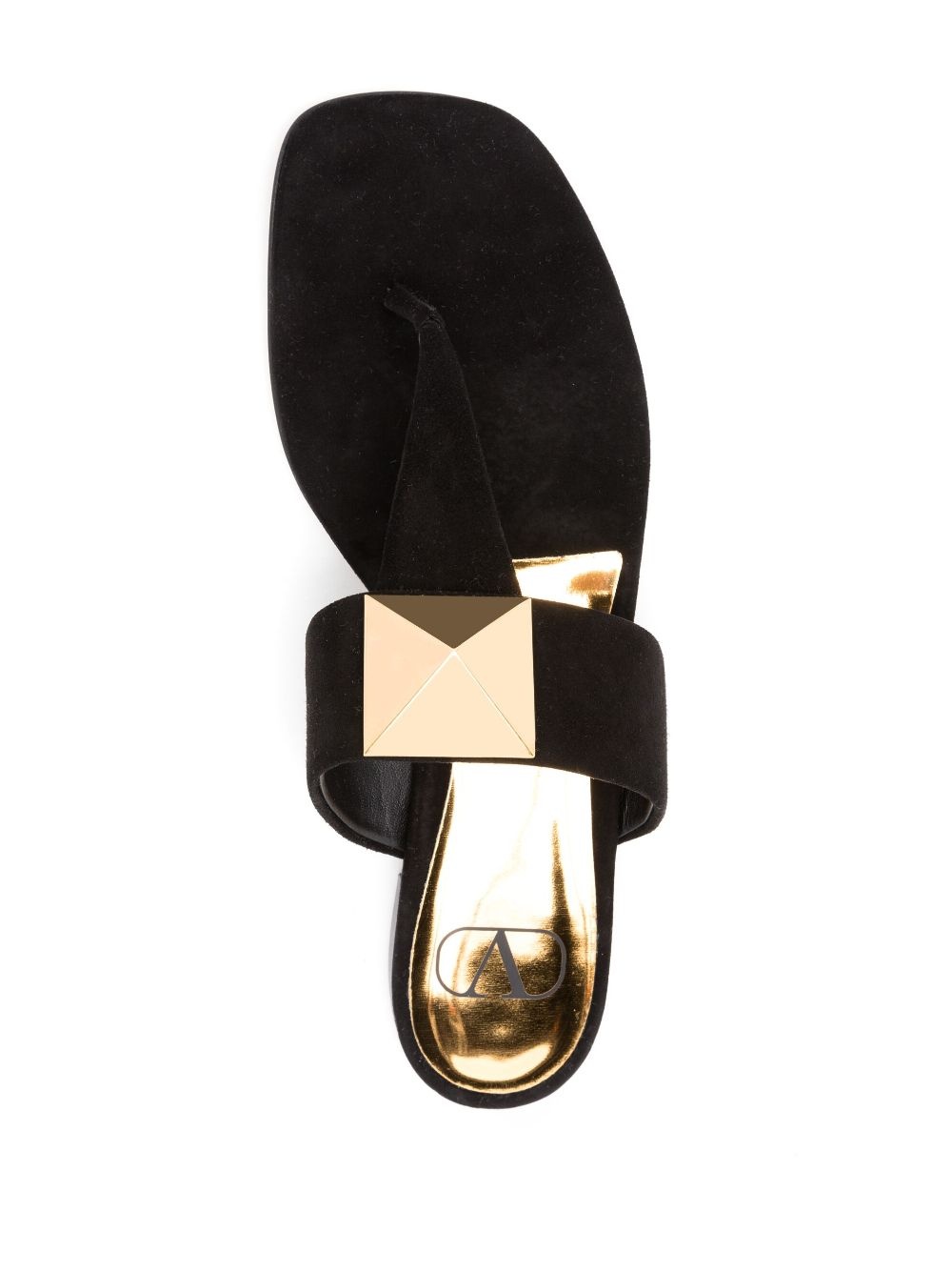 leather flip-flop sandals - 4