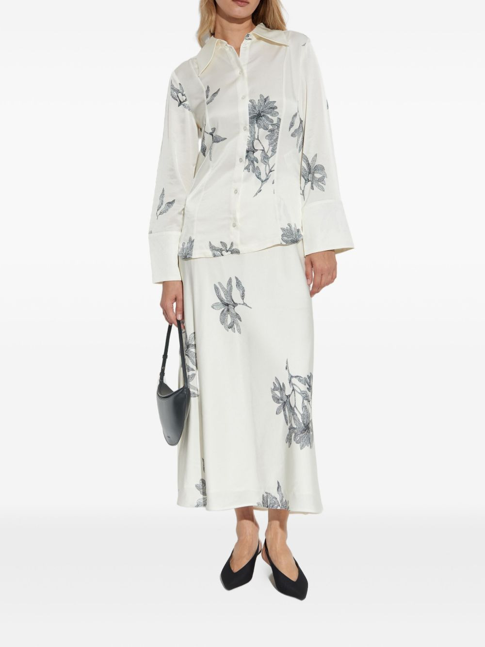 floral-print long-sleeve shirt - 2