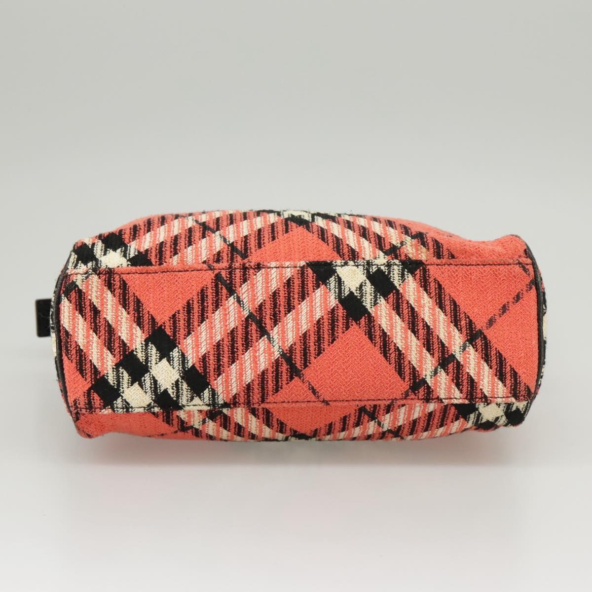 Burberry Nova Check Blue Label Hand Bag Canvas Red - 10