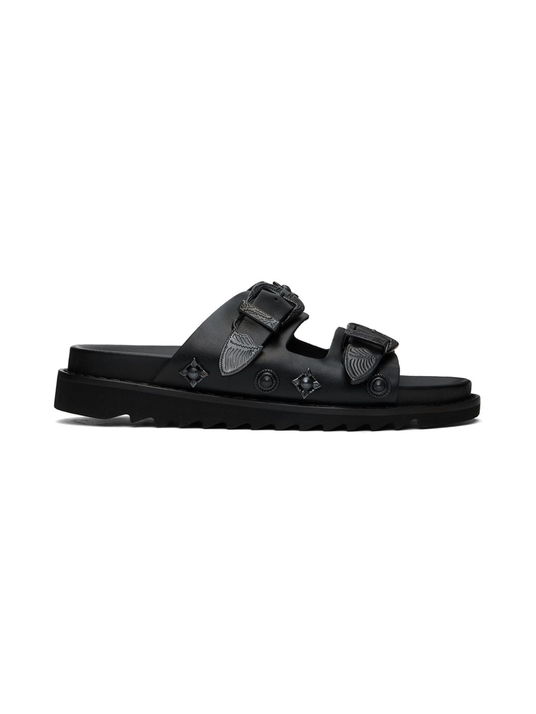 SSENSE Exclusive Black Buckle Sandals - 1