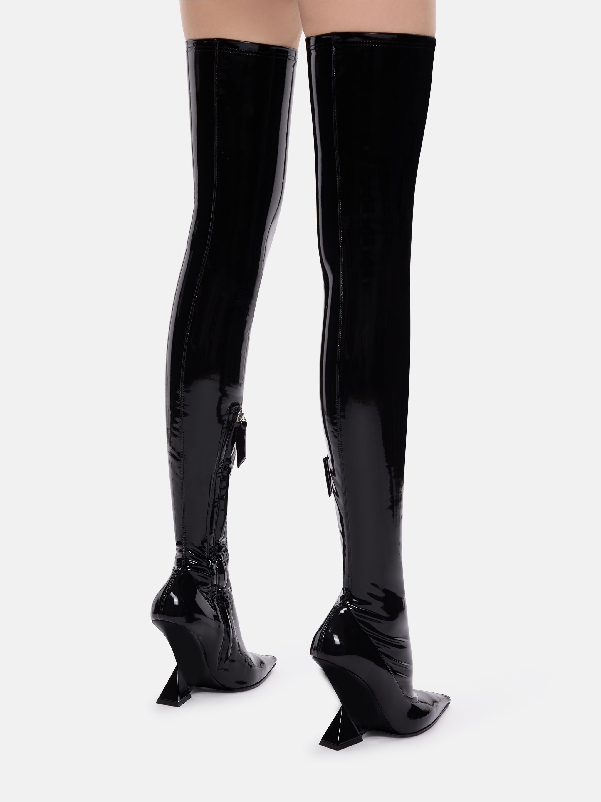 ''CHEOPE'' BLACK THIGH HIGH BOOT - 4