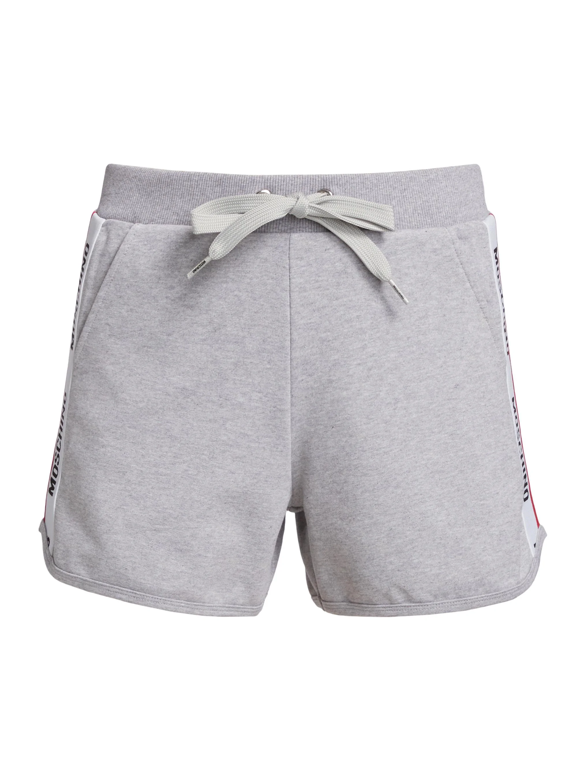 Women's Logo Tape Sweat Shorts - Grey - 1