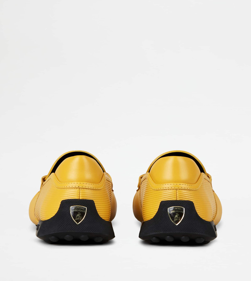 Tod's LOAFERS IN LEATHER - YELLOW, BLACK outlook