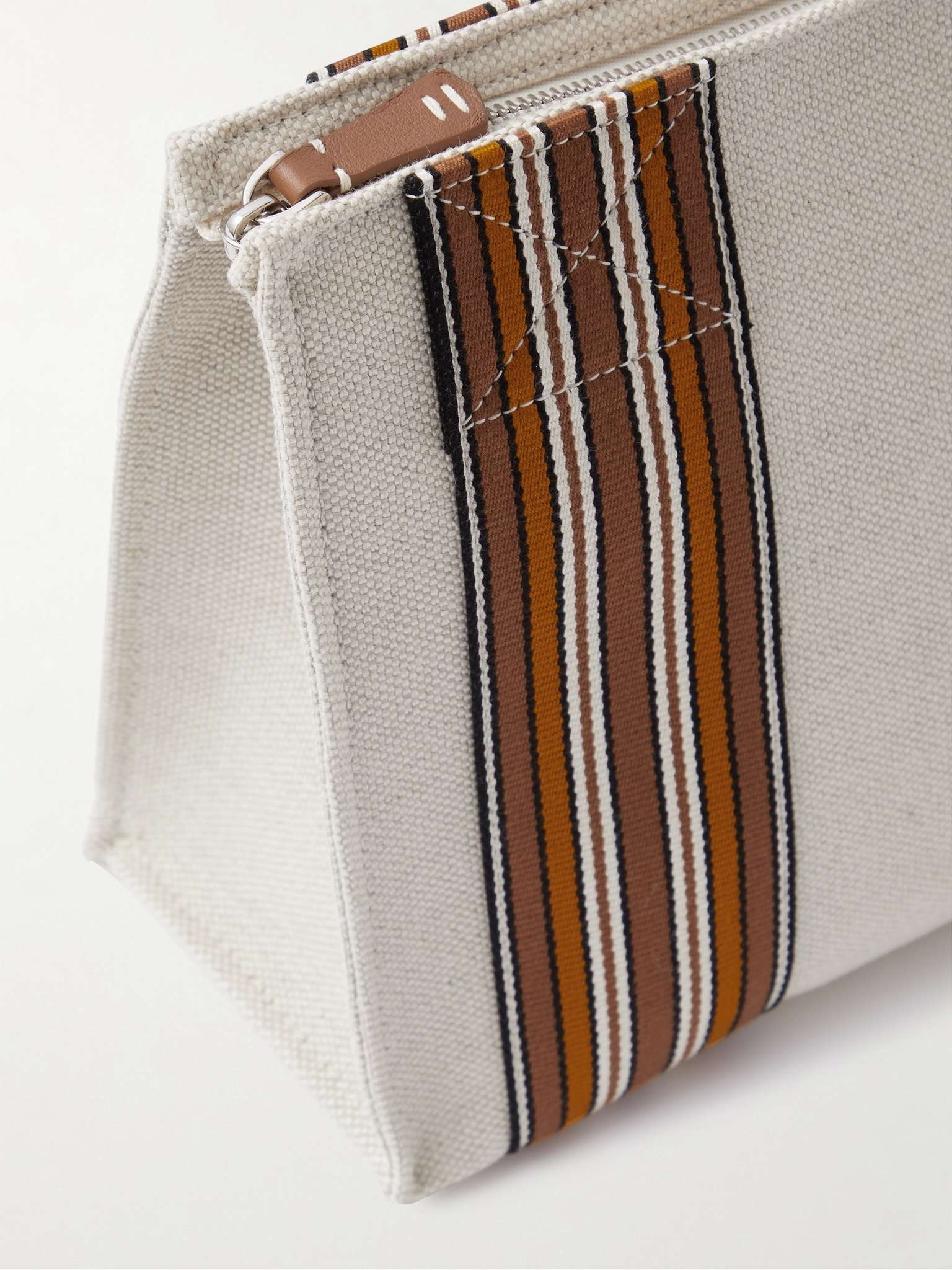 Webbing-Trimmed Canvas Pouch - 5