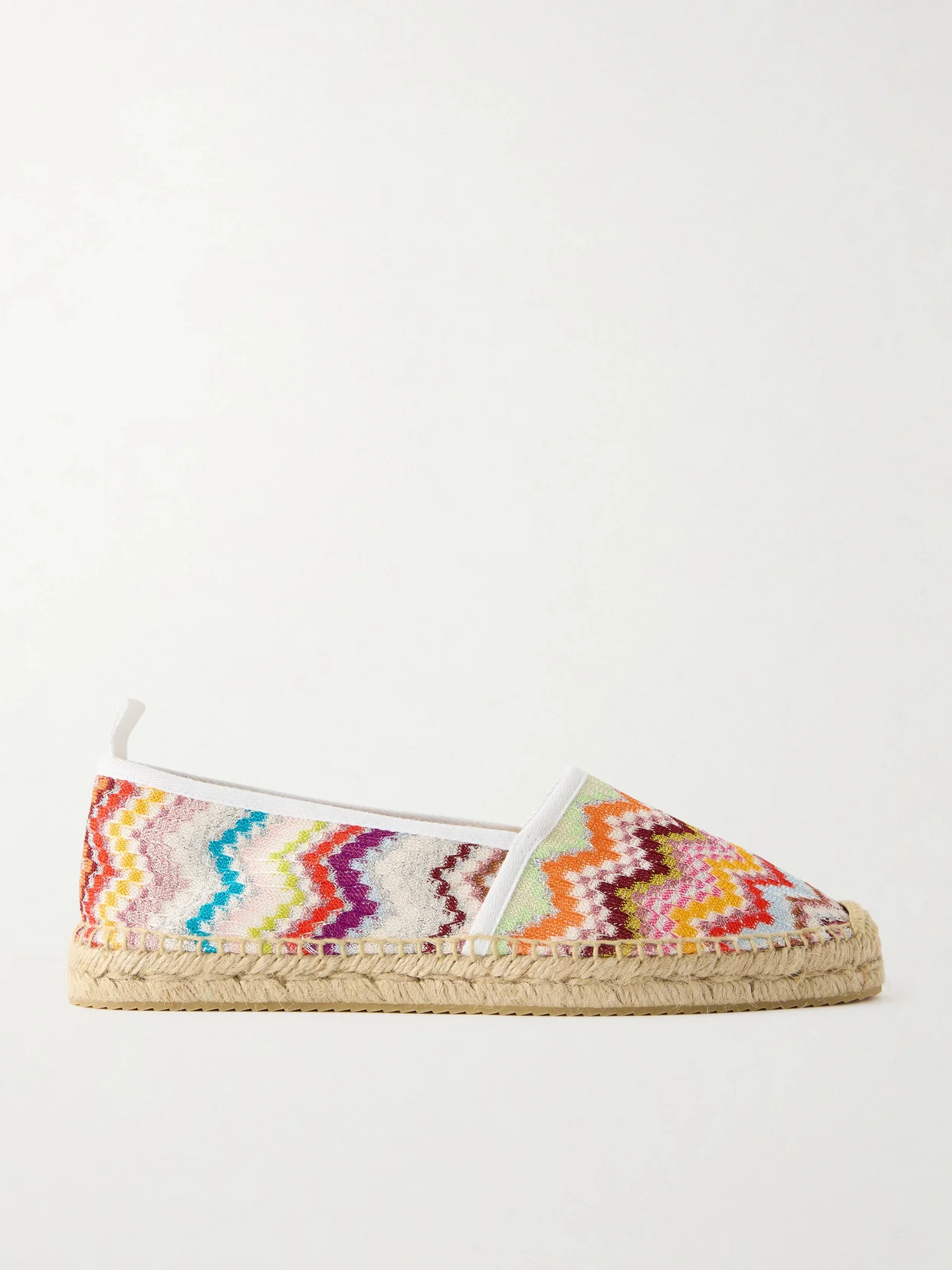 Elle Striped Woven Espadrilles - 1