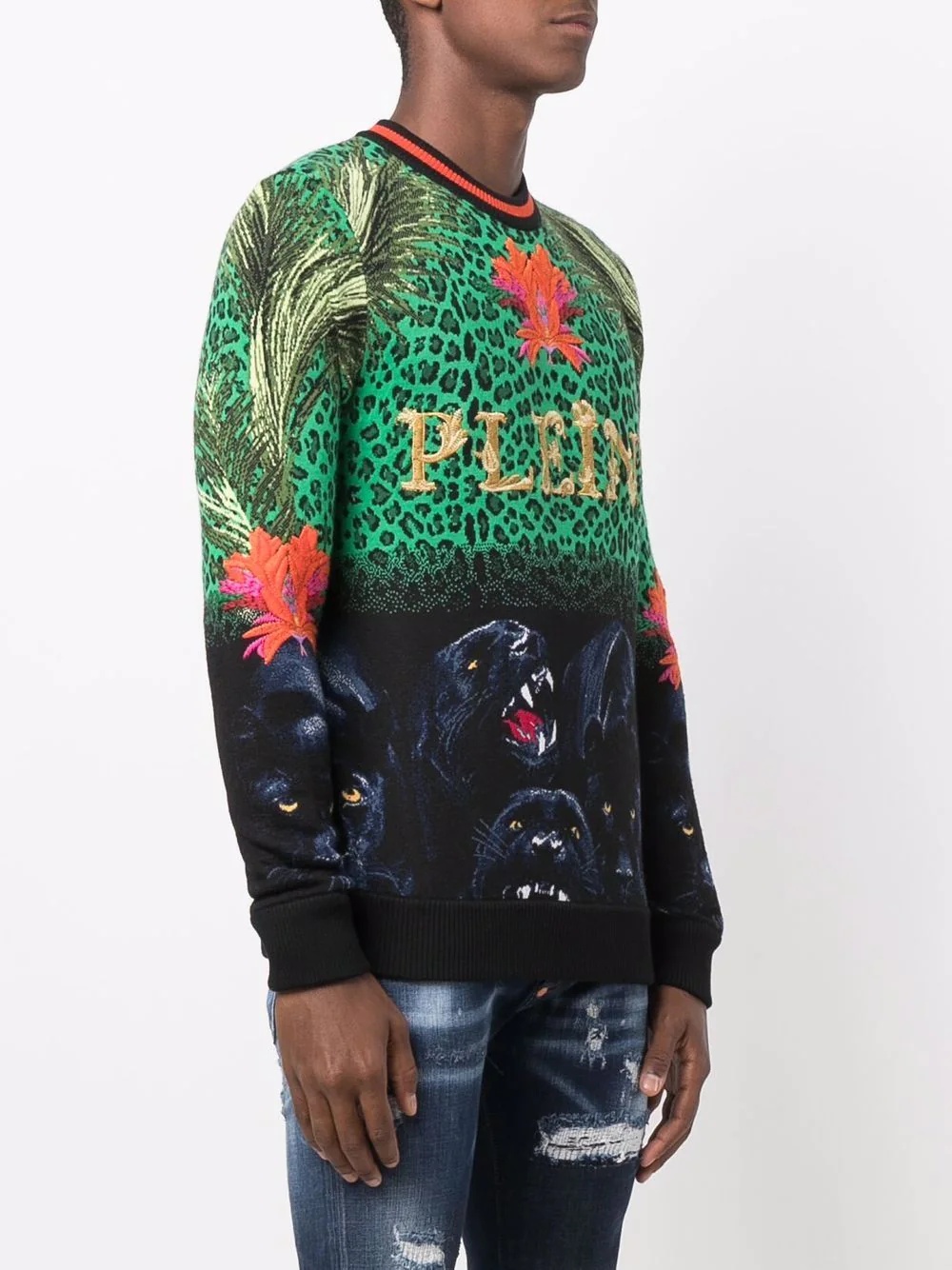 Paradise panther jacquard jumper - 3