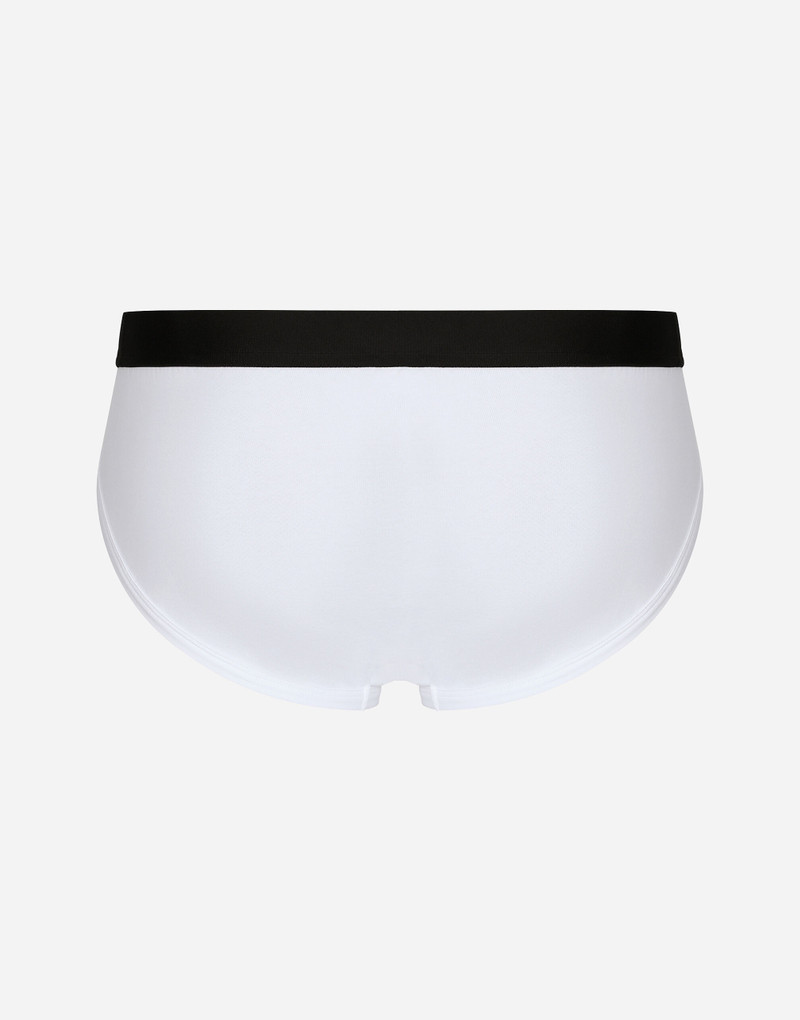 Dolce & Gabbana Mid-rise briefs in two-way stretch cotton jersey outlook
