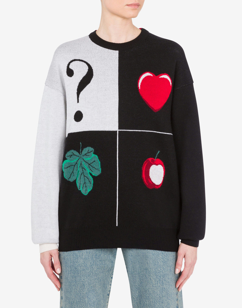 Moschino PULLOVER IN WOOL ADAMO ED EVA outlook