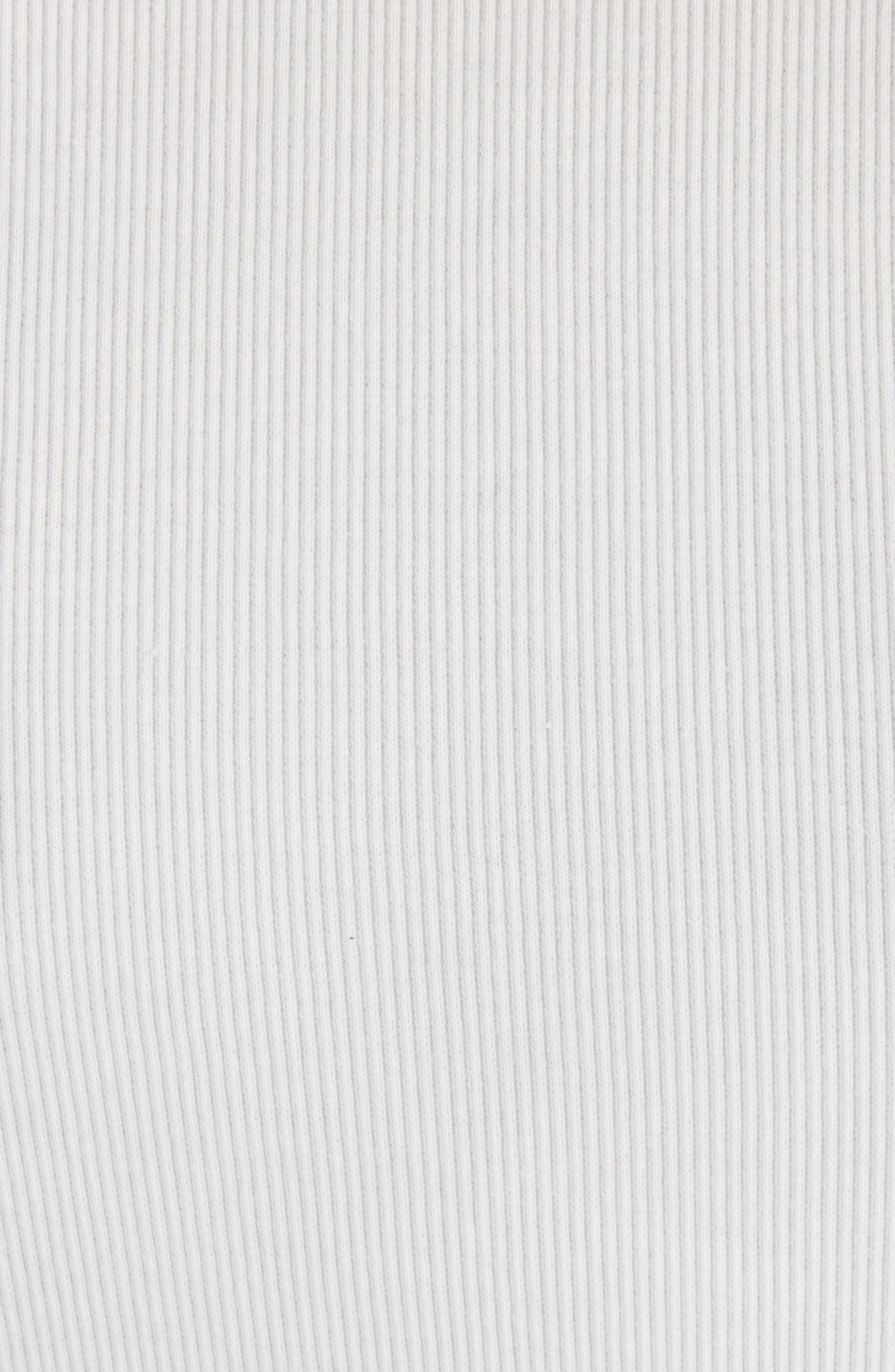 Courrèges Buckle '90s Stretch Cotton Rib Tank in Heritage White at Nordstrom - 6