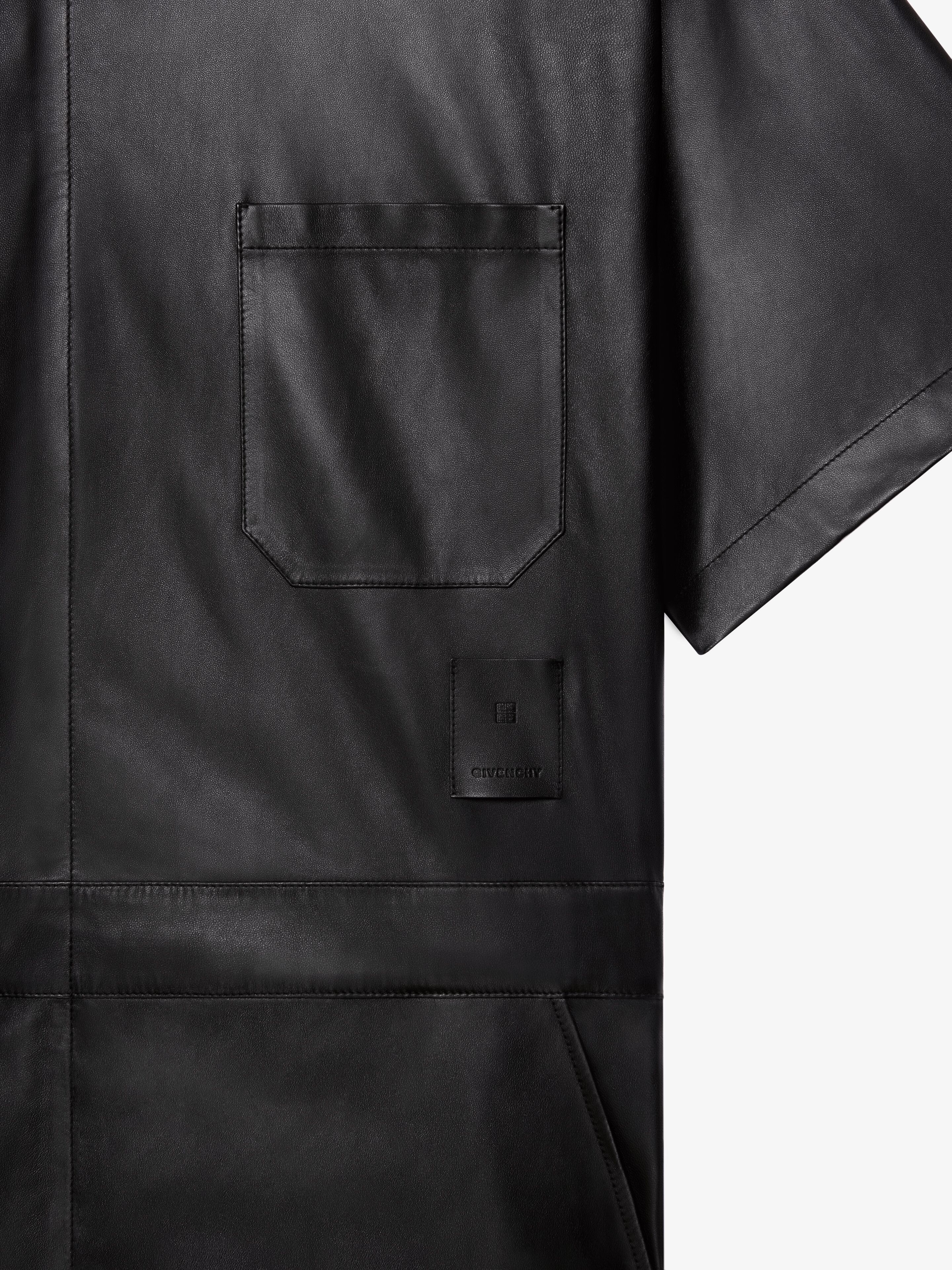 OVERSIZED JUMPSUIT IN LEATHER - 6