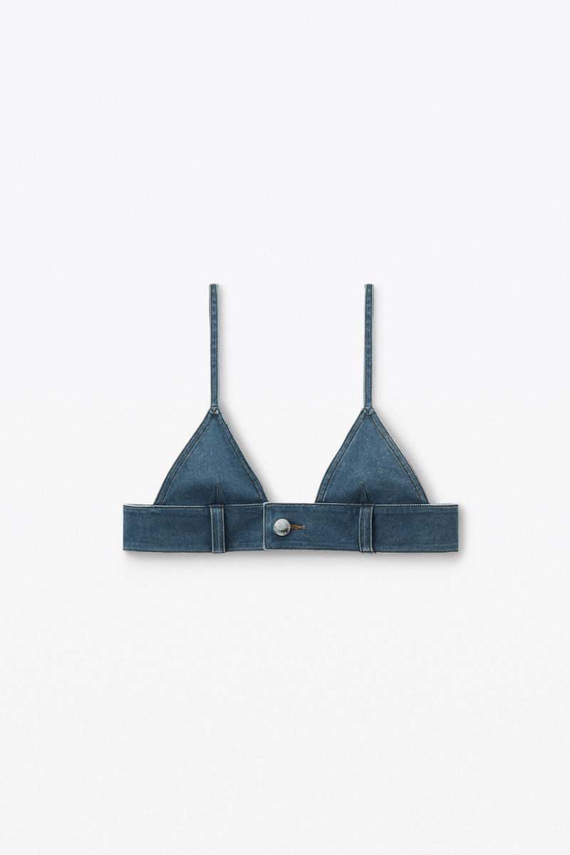 Bra Top in Denim Trompe-L'oeil 1