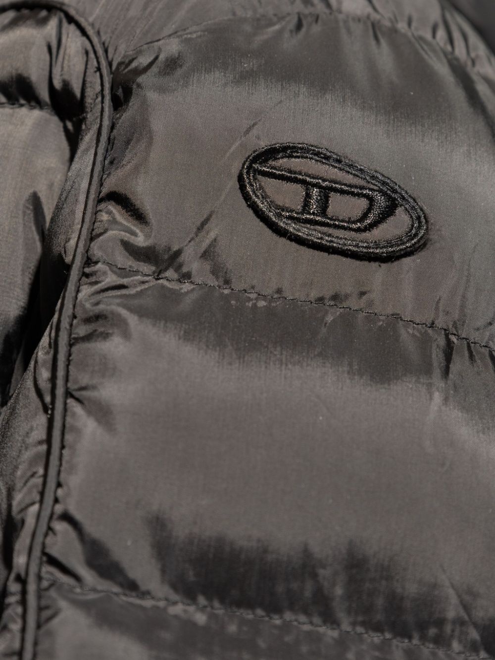 W-Stone logo-appliquÃ© puffer jacket - 5
