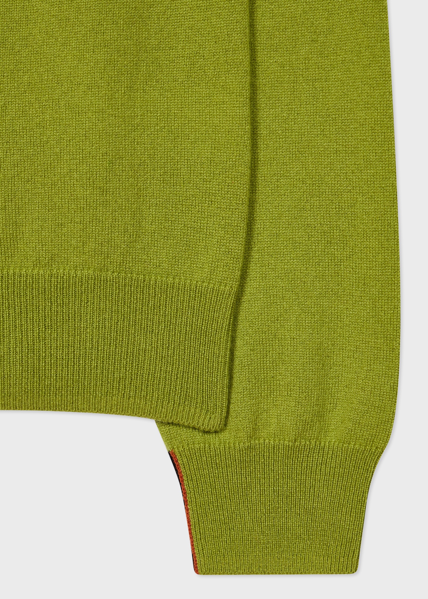 Moss Green Cashmere Crew Neck Sweater - 2