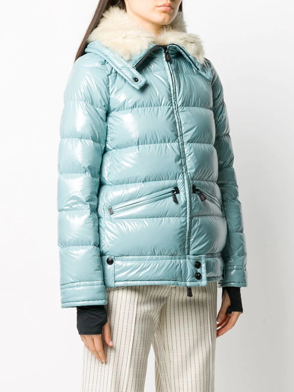 shearling lining padded jacket - 3