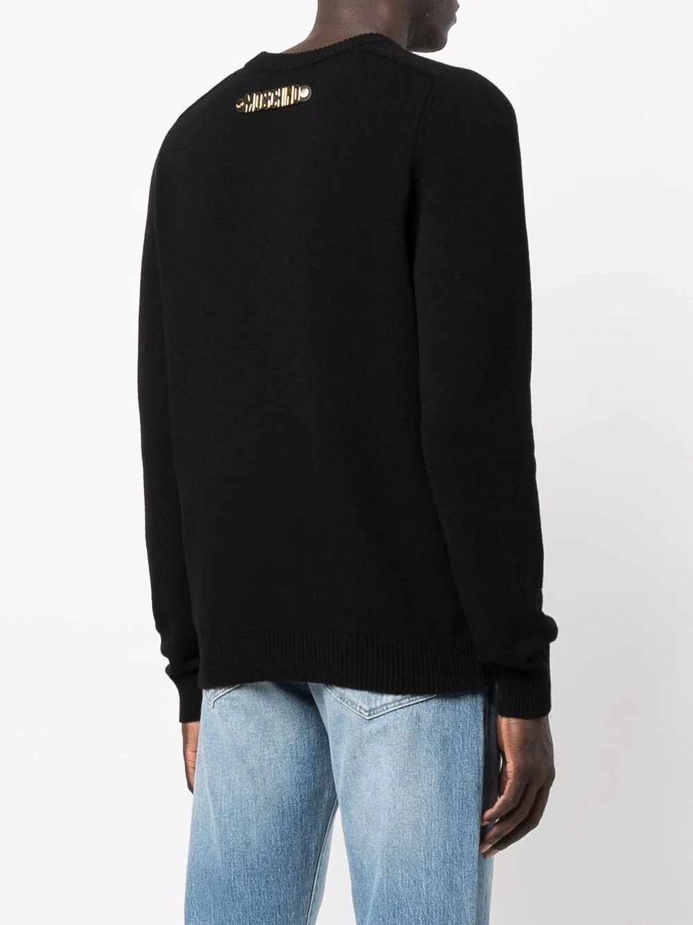 rear-logo wool-cashmere jumper - 4