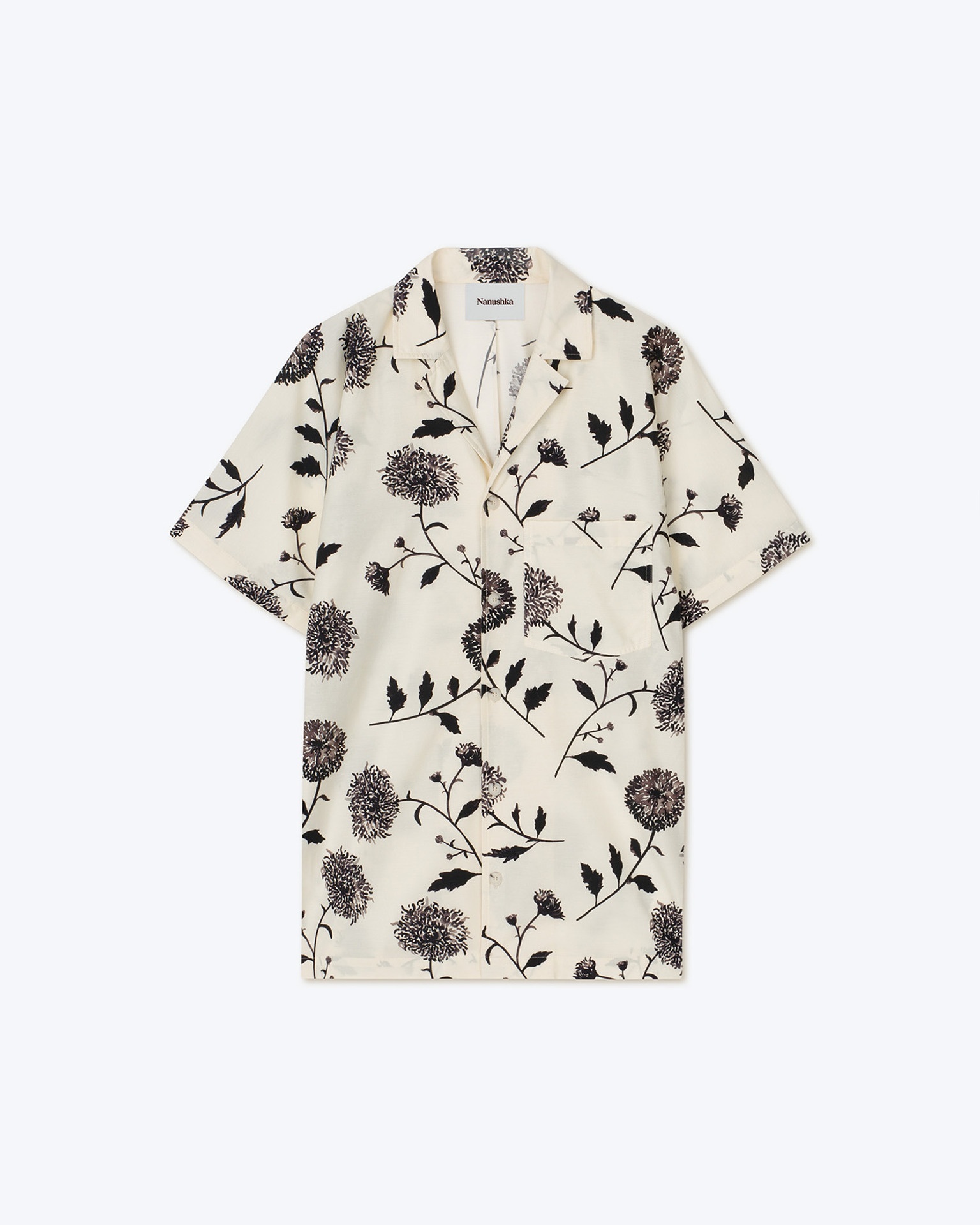 YUKI - Cotton and silk blend shirt - Botanical floral - 3