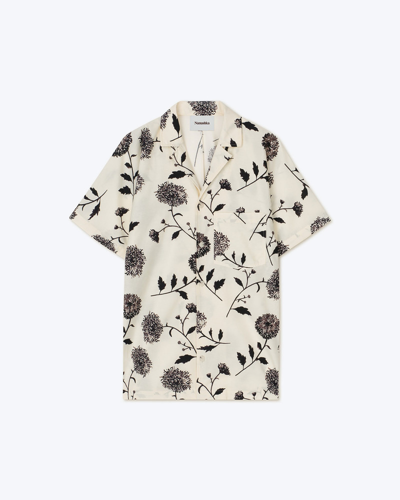 YUKI - Cotton and silk blend shirt - Botanical floral 3