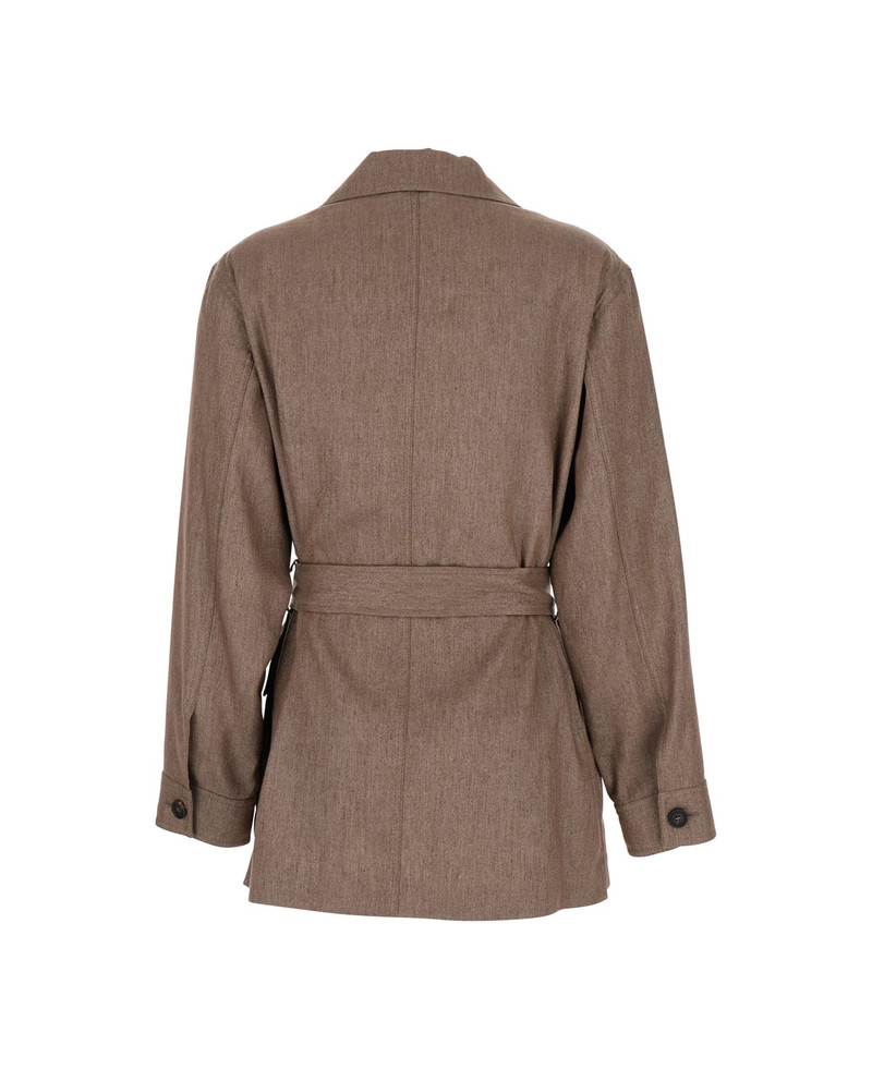 Brunello Cucinelli Safari Jacket In Sparkling Twill outlook