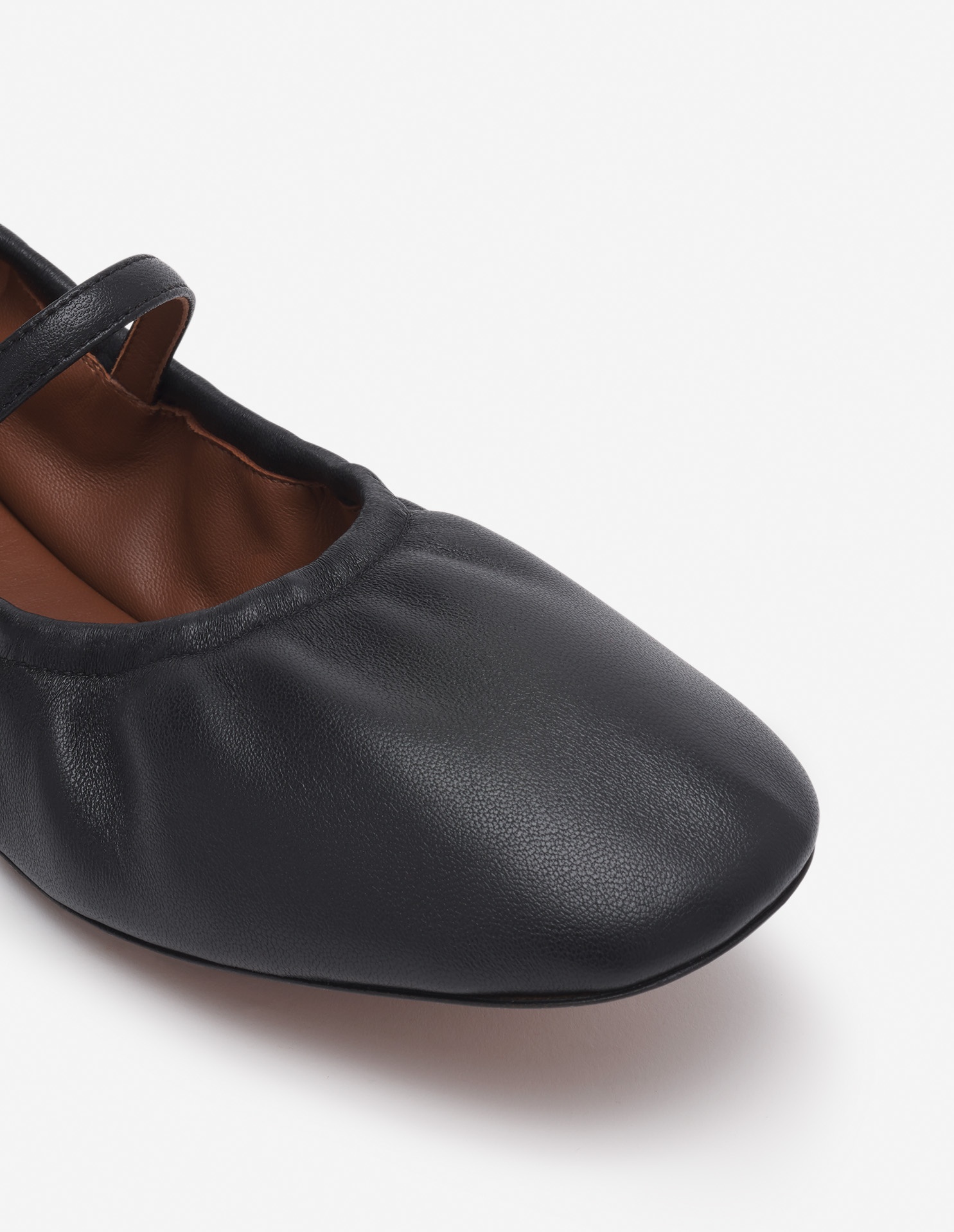 LEATHER FLAT BALLERINA - 7