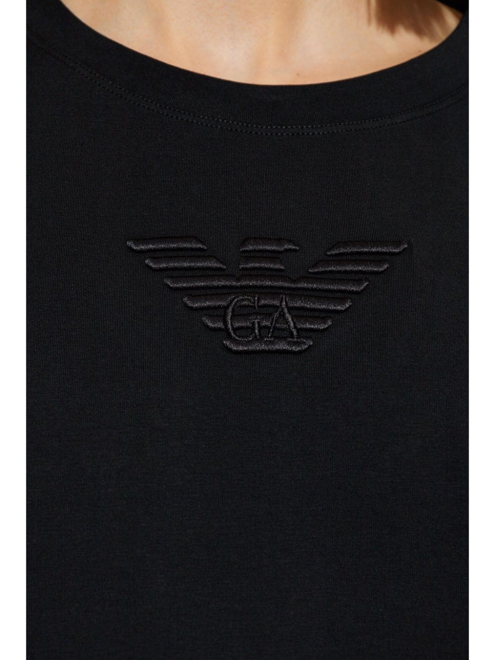 logo-embroidered cotton T-shirt - 5