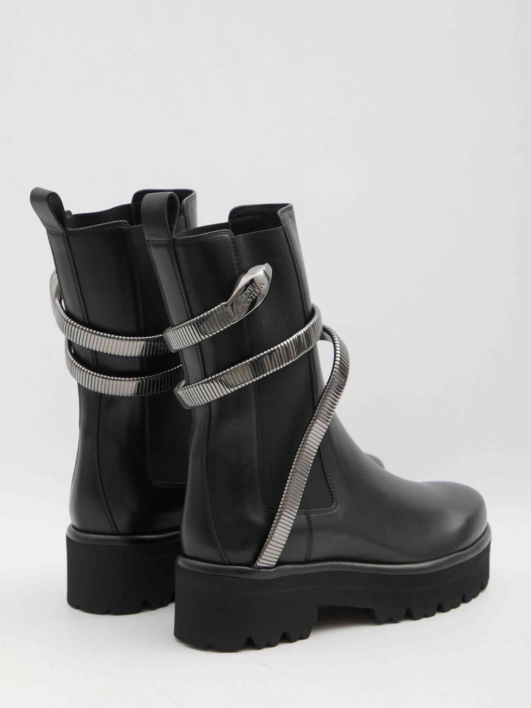 Rene Caovilla Women Juniper 45 Biker Boots - 3