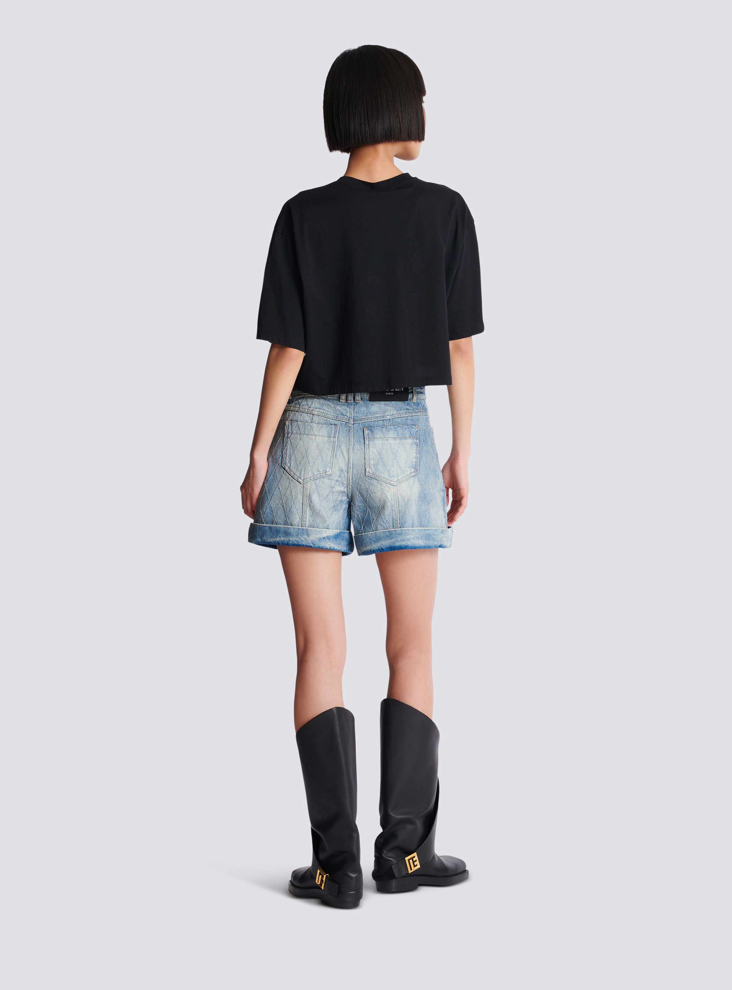 T-shirt with Balmain Paris print - 4