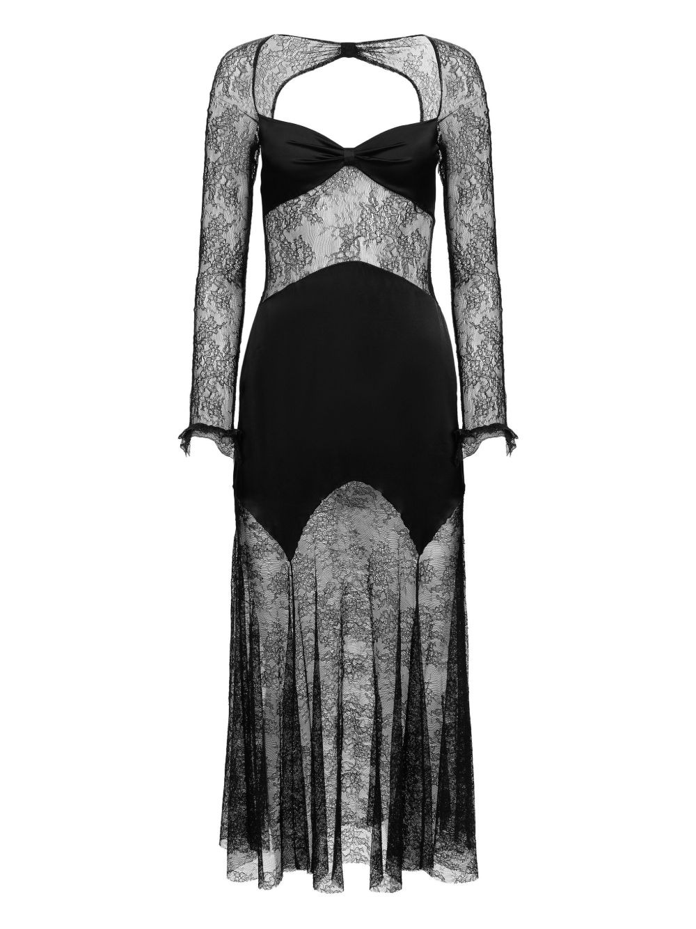 lace midi dress - 1