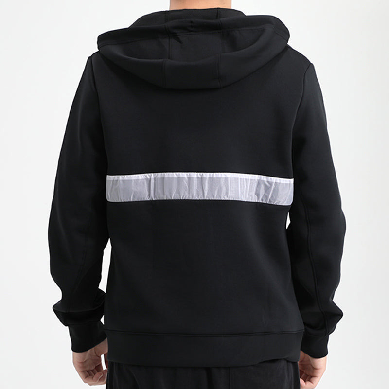 Air Jordan Casual Sports Hooded Jacket 'Black Light Grey' CK6448-010 - 4