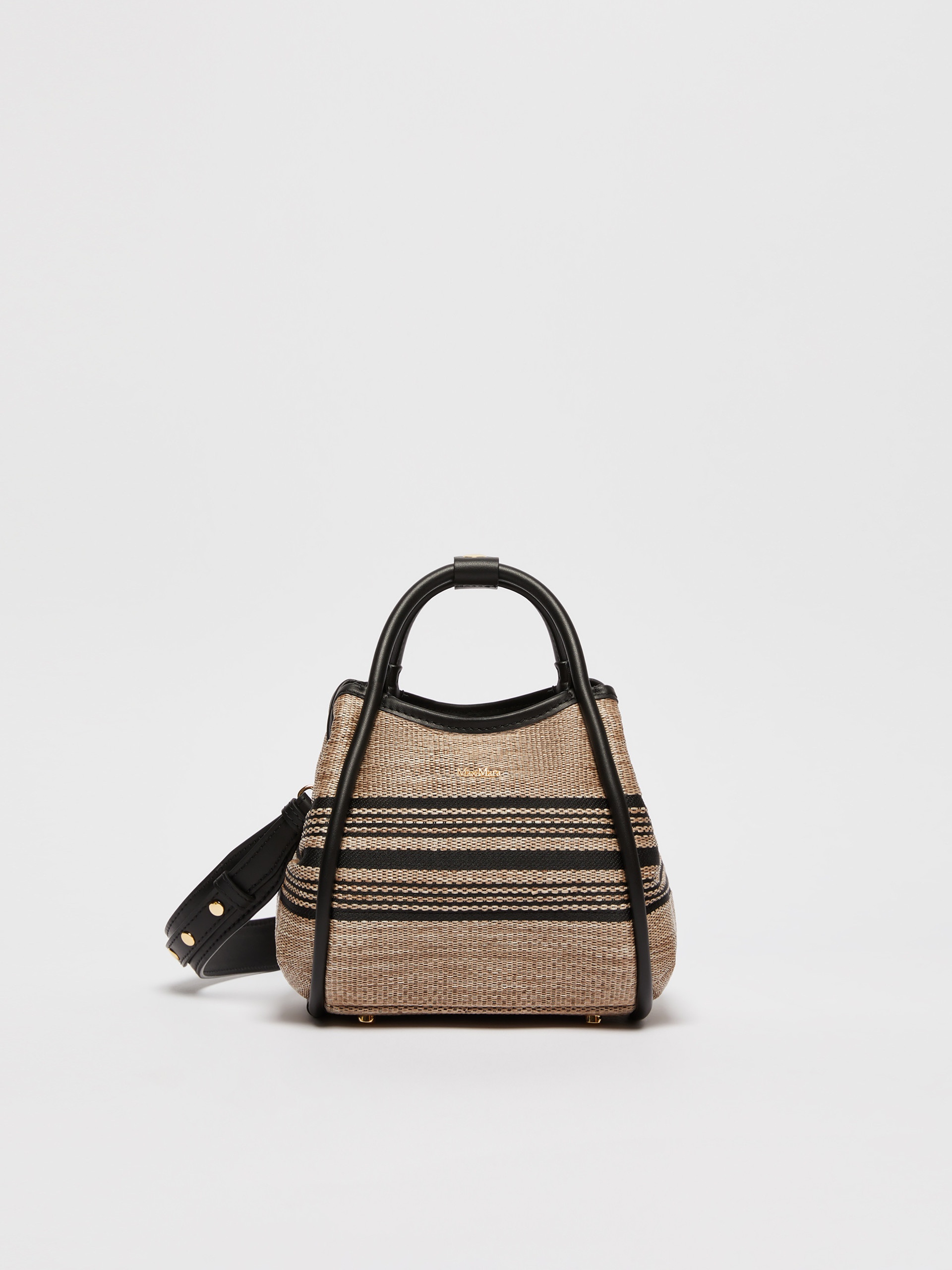 人気【MAXMARA】Borsa Marine XS in tessuto rafia jacquard Max Mara MARINESTRIPEXS Jacquard raffia fabric extra-small