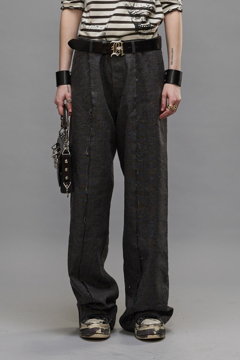 R13 EXPOSED SEAM TROUSER - DARK GREY outlook