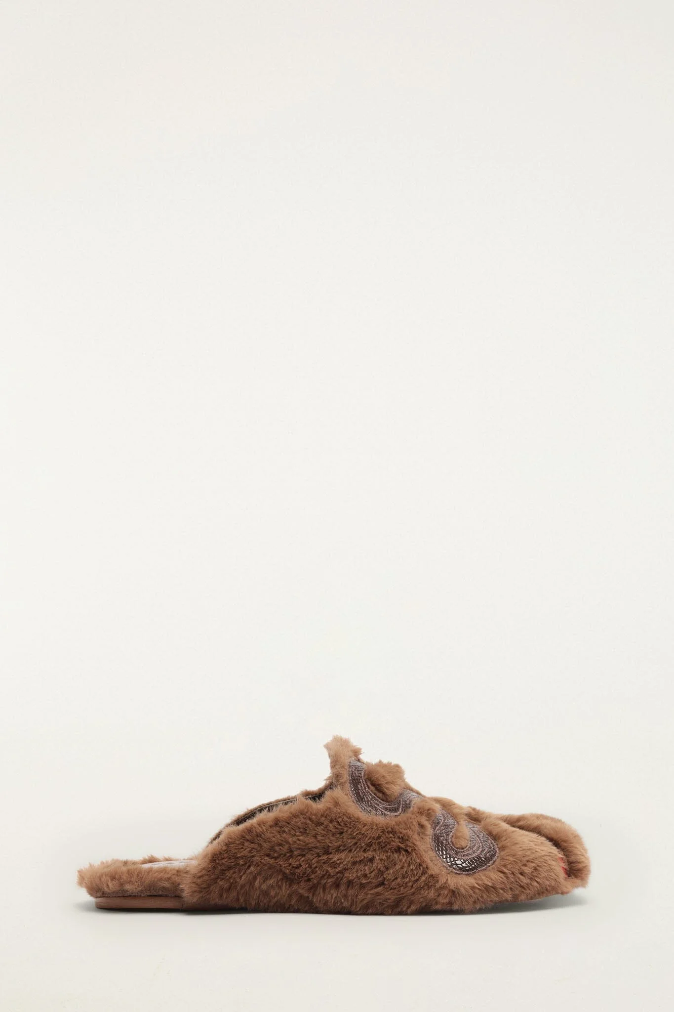 Shearling Snake Mule - 1
