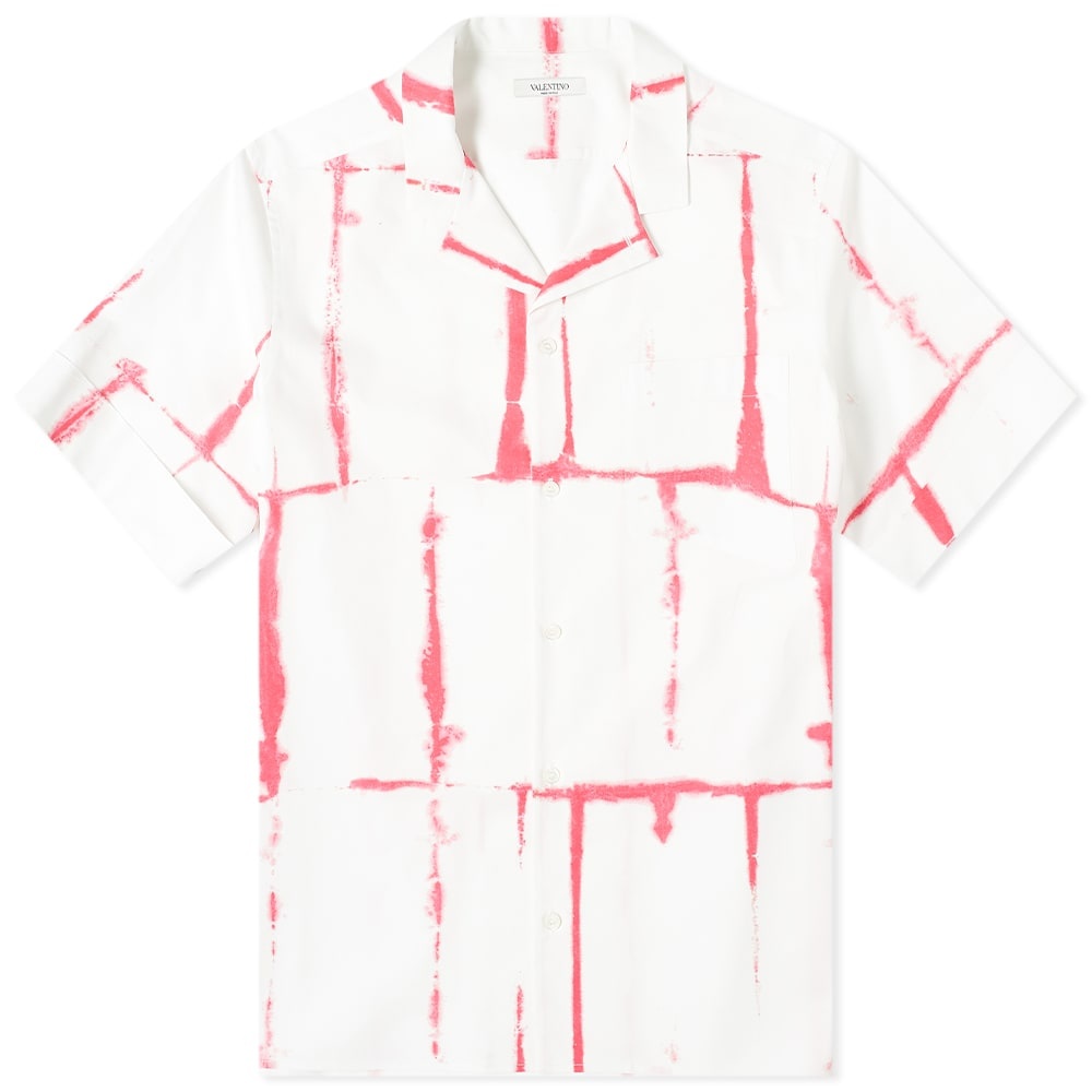 Valentino Tie Dye Grid Vacation Shirt - 1