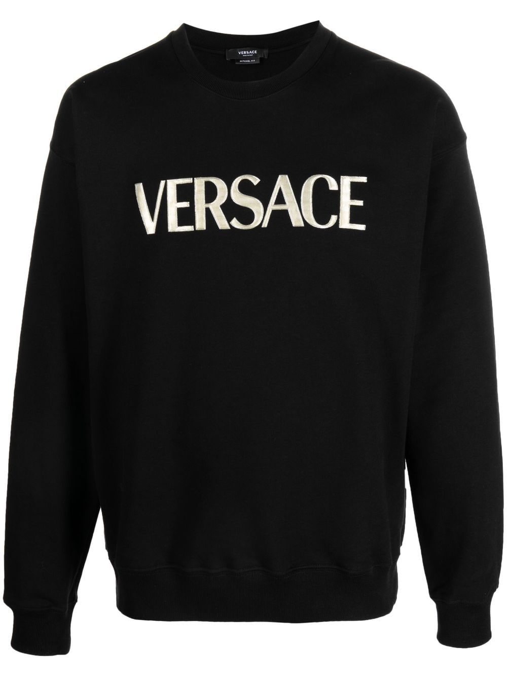 logo-embroidery jersey jumper - 1