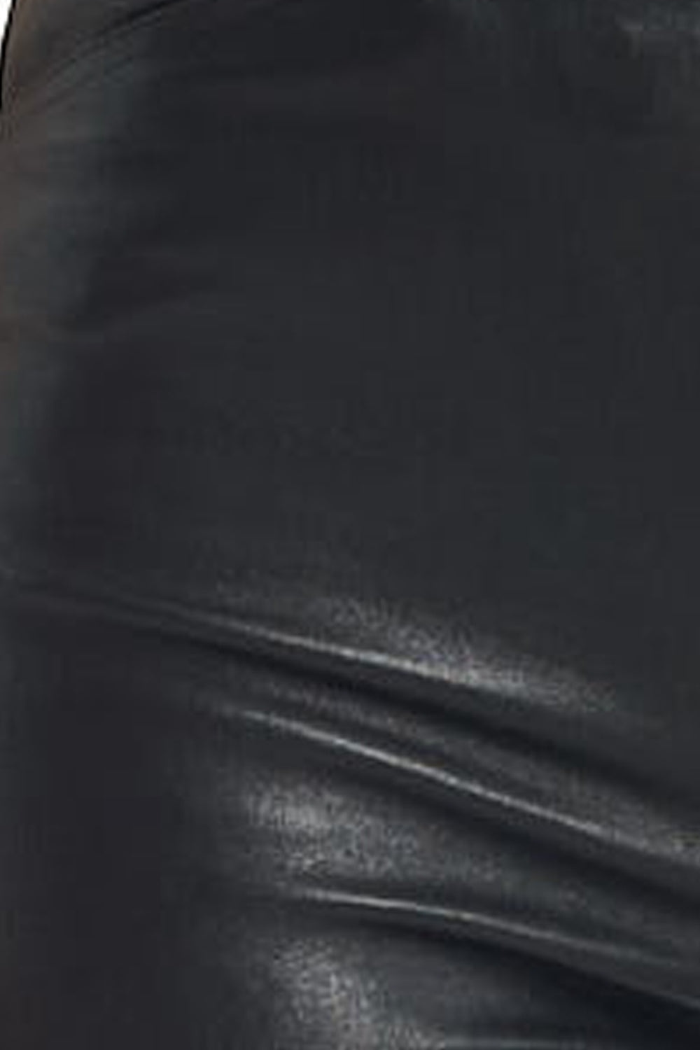 BLACK LEATHER SWEETHEART FITTED TANK - 6