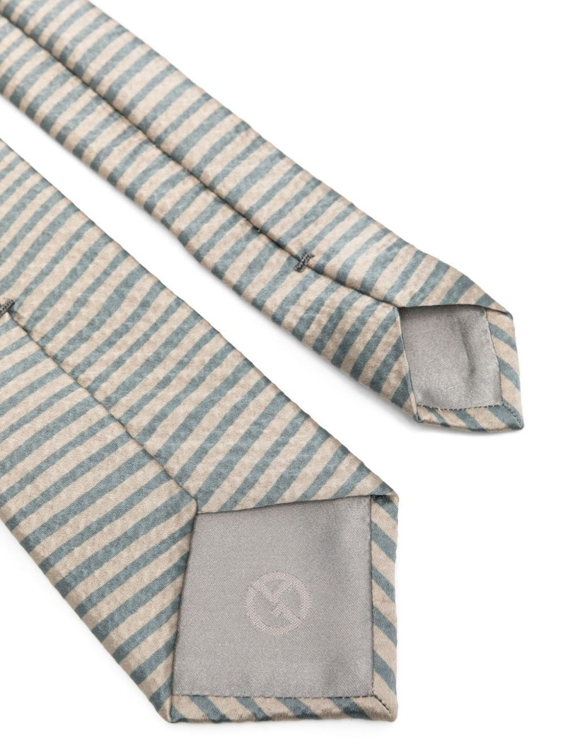 GIORGIO ARMANI striped tie outlook