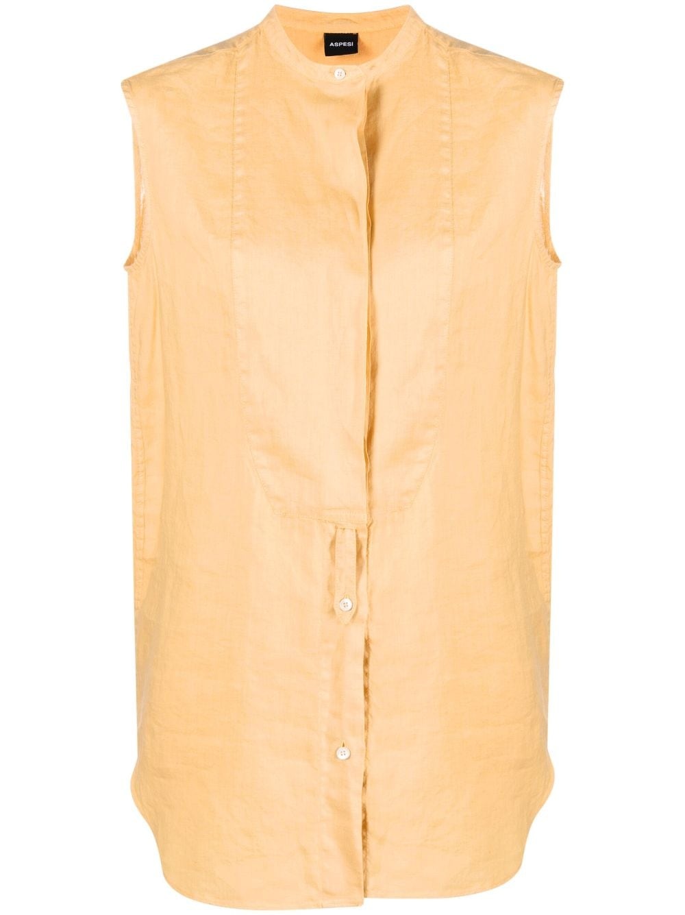 sleeveless linen blouse - 1