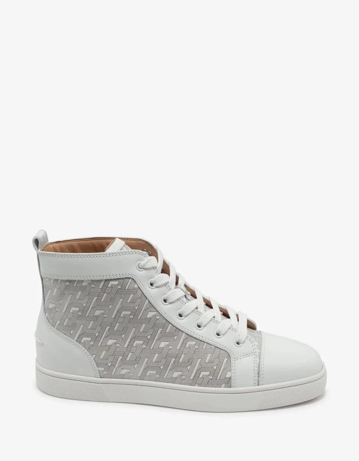 Christian Louboutin Louis CL Motif White High Top Trainers - 2