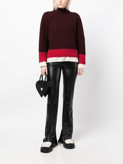 UNDERCOVER intarsia-knit wool jumper outlook