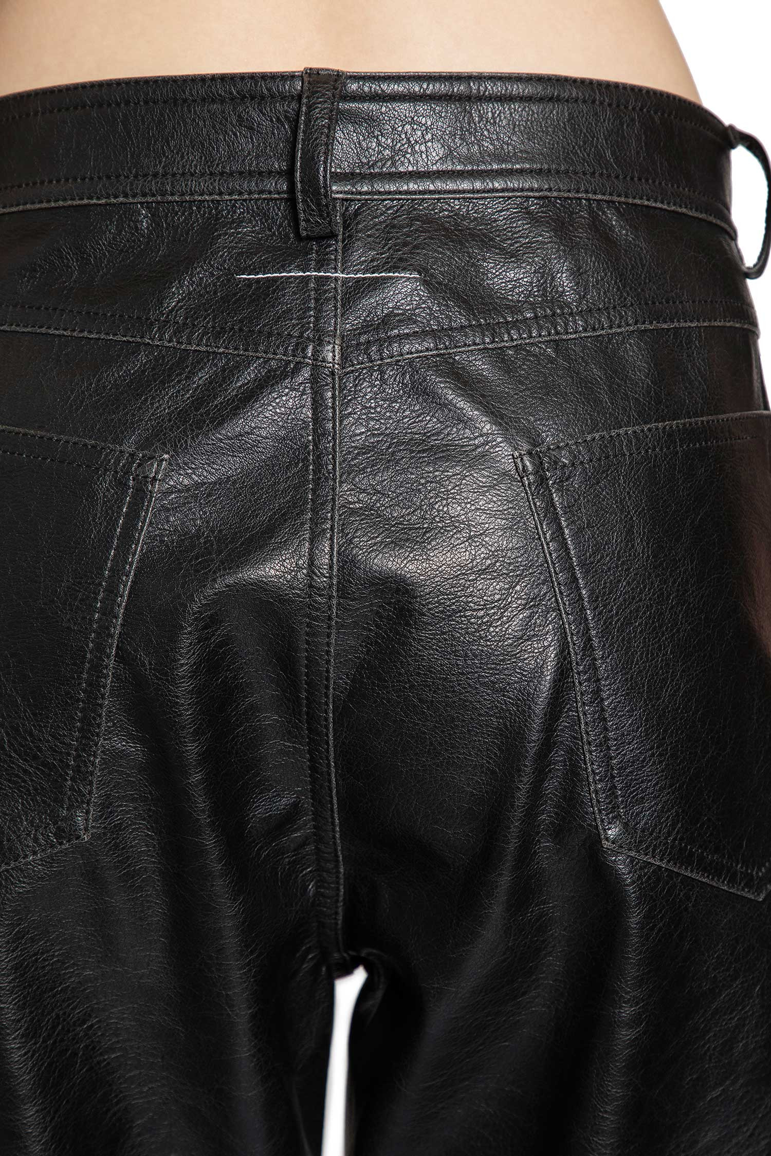 Mm6 Maison Margiela Woman Black Trousers - 4