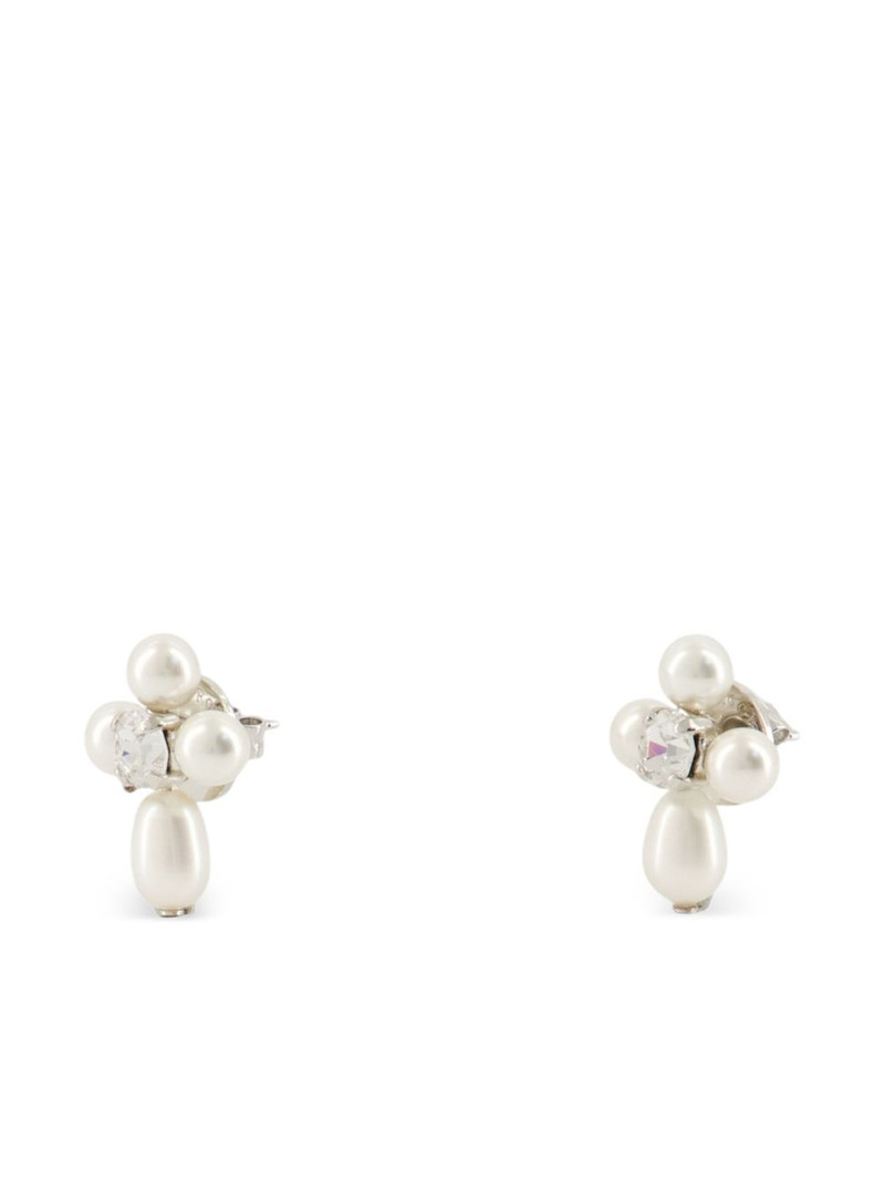 Simone Rocha pearl crystal earrings outlook