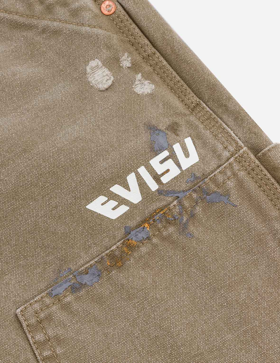 SEAGULL EMBROIDERY AND LOGO PRINT RELAX FIT WASHED PANTS - 8