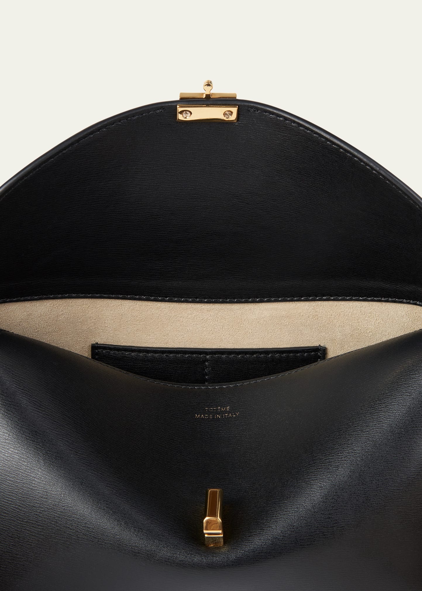 T Lock Leather Clutch Bag - 3