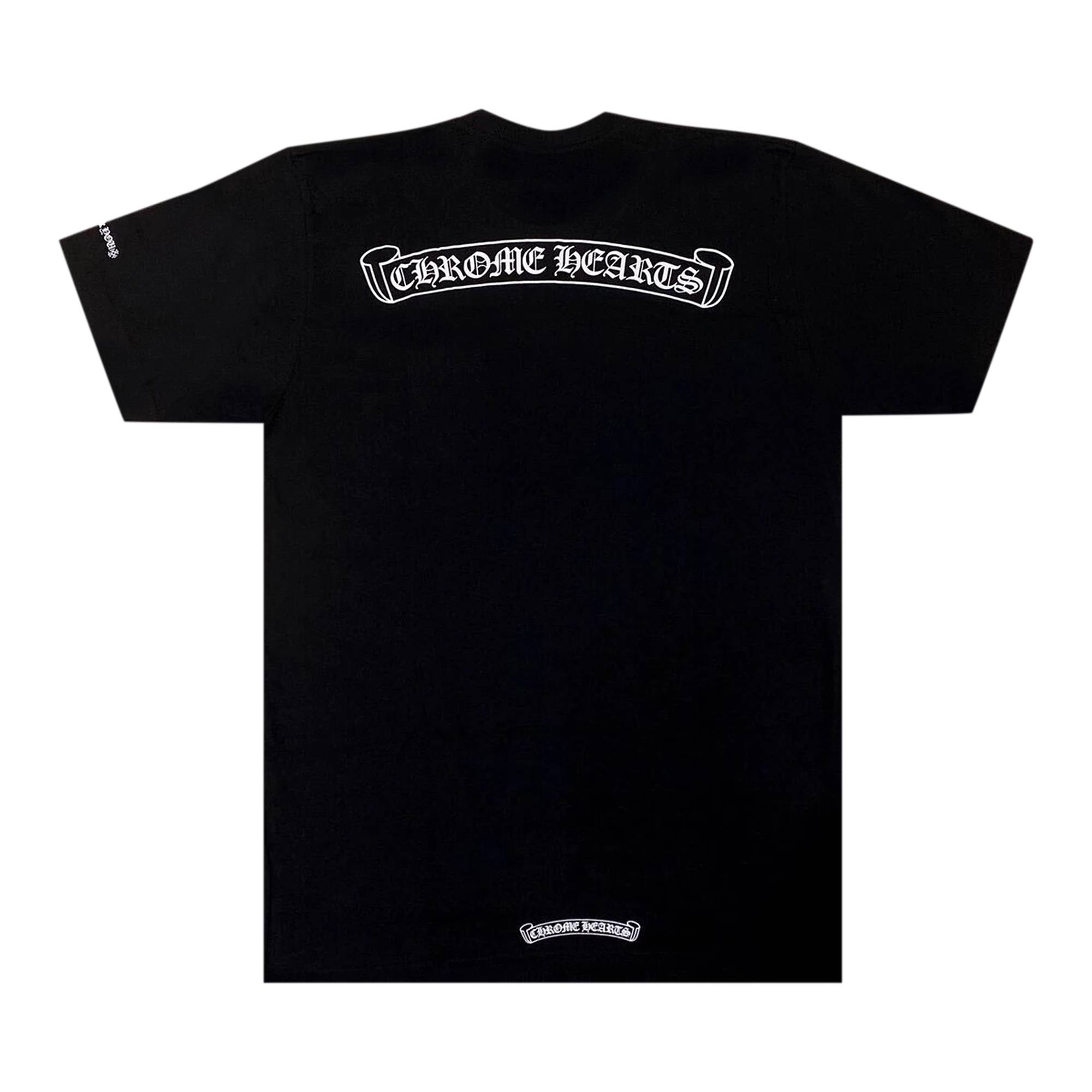 Chrome Hearts Scroll Logo T-Shirt 'Black' - 2
