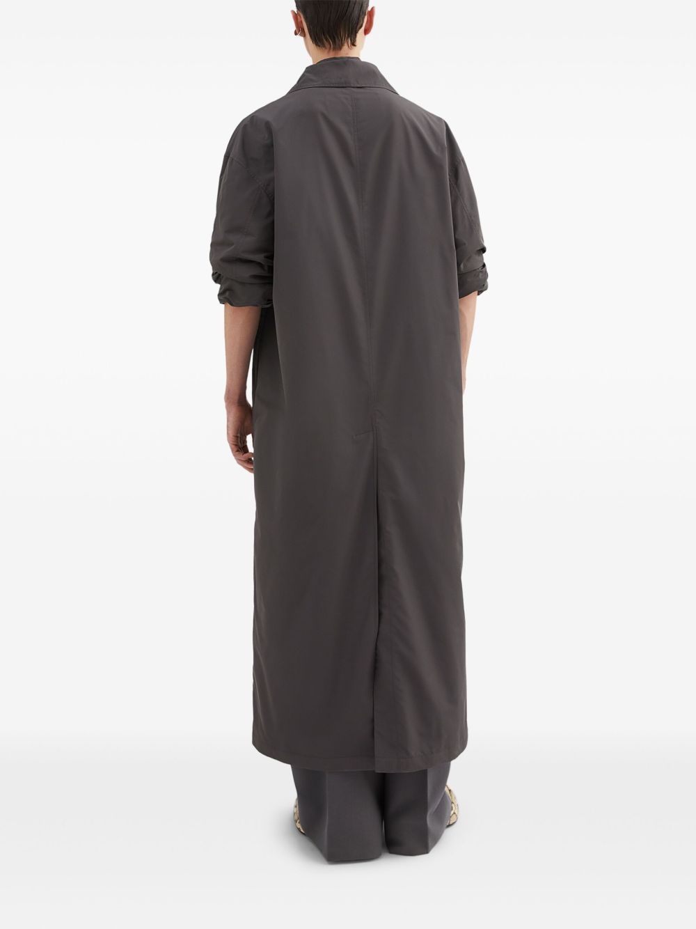 【送料&関税込】Jil Sander Single-breasted Midi Coat Jil Sander single-breasted Gabardine Wool Coat | Blue | FARFETCH