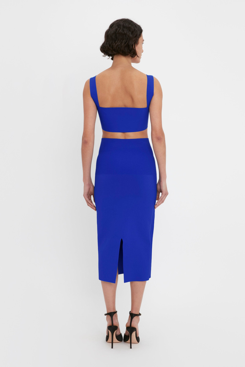 VB Body Strap Bandeau Top In Cobalt 4